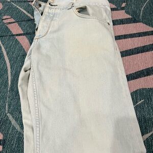 rag & bone Men's Slim Jeans in Light Cream